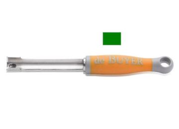 Нож для вырезания сердцевины 115/245 мм. d=20 мм. зеленая ручка De Buyer /1/