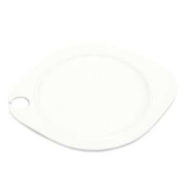 Тарелка 27,5*22,5 см овальная фуршетная с выемкой белая фарфор P.L. Proff Cuisine [6]