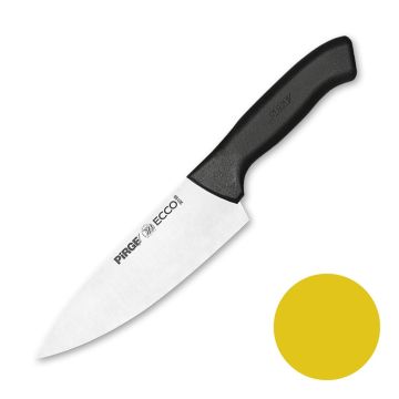Нож поварской 16 см желтая ручка Pirge