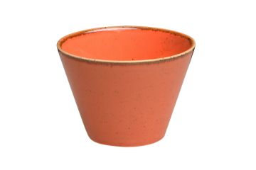Чаша коническая d 9,5 см h 7 см 200 мл фарфор цвет оранжевый Seasons