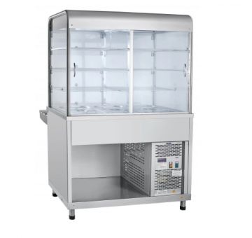 Прилавок-витрина холодильный ПВВ(Н)-70КМ-С-02-НШ с гастроемкостями кашир. (21000007752)